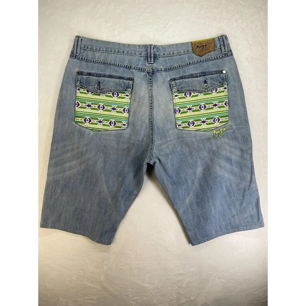 COOGI Authentic Australian Embroidered Front‎ Denim Jean Pant Mens 44x35